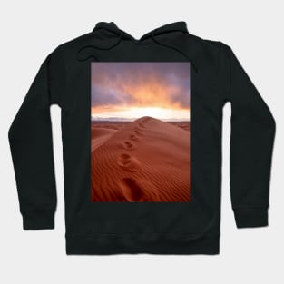 Sahara desert near Merzouga, Morocco at sunset Hoodie